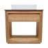 Swiss Madison Rennes 18" Free Standing Single Basin Vanity Set with Cabinet Natural Teak