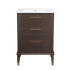 Swiss Madison Hugo 24" Free Standing Single Basin Vanity Set with Cabinet and Ceramic Vanity Top Walnut