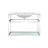 Swiss Madison Pierre 23-5/8" High Console Sink Set Chrome