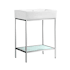 Swiss Madison Pierre 33-1/2" High Console Sink Set Chrome