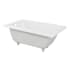 Swiss Madison Voltaire 48" Drop In Acrylic Soaking Tub with Reversible Drain and Overflow Glossy White