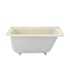 Swiss Madison Voltaire 48" Three Wall Alcove Acrylic Soaking Tub with Left Drain and Overflow Bisque