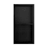 Swiss Madison Voltaire 24" x 12" x 4" Stainless Steel Shower Niche with Double Shelves Matte Black