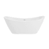 Swiss Madison Ivy 60" Free Standing Acrylic Soaking Tub with Center Drain and Overflow White