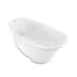 Swiss Madison Sublime 67" Free Standing Acrylic Tub with Reversible Drain and Overflow White
