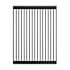 Swiss Madison 16-7/8" L x 12-15/16" W Silicone Roll Up Sink Grid Black