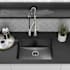 Swiss Madison Rivage 17-7/8" Undermount Single Basin Stainless Steel Kitchen Sink Black