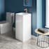 Swiss Madison Concorde One Piece Pedestal Sink Glossy White