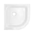 Swiss Madison Voltaire 32" x 32" Neo-Angle Shower Base with Single Threshold and Center Drain Glossy White