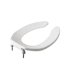 Swiss Madison Elongated Open-Front Toilet Seat with Soft Close White