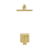 Swiss Madison Concorde 1.8 GPM Single Function Shower Head with Shower Arm Brushed Gold