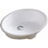 Swiss Madison Monaco 19-5/16" Oval Ceramic Undermount Bathroom Sink with Overflow Glossy White