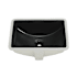 Swiss Madison Plaisir 18-1/2" Rectangular Ceramic Undermount Bathroom Sink with Overflow and Matte Black
