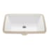 Swiss Madison Voltaire 21" Rectangular Ceramic Undermount Bathroom Sink with Overflow and Glossy White