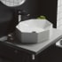 Swiss Madison Brusque 19-5/16" Specialty Ceramic Vessel Bathroom Sink Glossy White