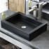Swiss Madison Voltaire 15-3/4" Rectangular Ceramic Vessel Bathroom Sink Matte Black