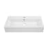 Swiss Madison Plaisir 32" Rectangular Vessel Ceramic Bathroom Sink with 1 Faucet Hole and Overflow White