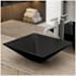 Swiss Madison Claire 16-9/16" Square Glass Vessel Bathroom Sink Black