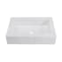 Swiss Madison Voltaire 15-3/4" Rectangular Ceramic Vessel Bathroom Sink with Overflow Static White Marble
