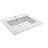 Swiss Madison Voltaire 26" Ceramic Vanity Top - 1 Pre-drilled Hole Glossy White