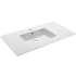 Swiss Madison Voltaire 38" Ceramic Vanity Top - 1 Pre-drilled Hole Glossy White