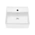 Swiss Madison Clair 16" Rectangular Ceramic Wall Mounted Bathroom Sink with Overflow and Single Faucet Hole White