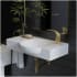 Swiss Madison Chateau 30" Rectangular Ceramic Wall Mounted Bathroom Sink with Single Faucet Hole Glossy White