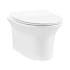Swiss Madison Cascade Wall Mounted Elongated Toilet Bowl Only - Seat Included White