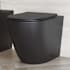 Swiss Madison St. Tropez Elongated Toilet Bowl Only - Seat Included Matte Black