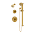 Symmons Dia HydroMersion Pressure Balanced Shower System with Shower Head, Hand Shower, Shower Arm, Hose, and Valve Trim Brushed Bronze