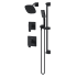 Symmons Verity HydroMersion Pressure Balanced Shower System with Shower Head, Hand Shower, Shower Arm, Hose, and Valve Trim Matte Black