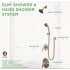 Elm Shower System Dimensions