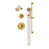 Symmons Braston Shower Only Trim Package with 1.5 GPM Multi Function Shower Head and Hand Shower Brushed Bronze