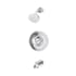 Symmons Birch Tub and Shower Trim Package with 1.5 GPM Single Function Shower Head Polished Chrome