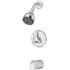 Symmons Origins Tub and Shower Trim Package with 1.5 GPM Single Function Shower Head Chrome