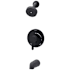 Symmons Solarity Tub and Shower Trim Package with 1.5 GPM Single Function Shower Head Matte Black