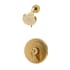 Symmons Elm Shower Only Trim Package with 1.5 GPM Multi Function Shower Head VersaFlex Integral Diverter Brushed Bronze