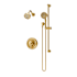 Symmons Braston Shower Only Trim Package with 1.5 GPM Multi Function Shower Head and Hand Shower VersaFlex Integral Diverter Brushed Bronze