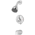 Symmons Origins Tub and Shower Trim Package with 1.75 GPM Single Function Shower Head Polished Chrome