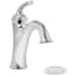 Symmons Elm 1.0 GPM Single Hole Bathroom Faucet with Push Pop Drain Assembly Polished Chrome