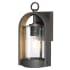 The Great Outdoors Kamstra 1 Light 13-1/2" Tall Outdoor Wall Sconce with Clear Seedy Glass Oil Rubbed Bronze / Gold