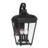The Great Outdoors Marquee 4 Light 21" Tall Outdoor Wall Sconce with Clear Glass Shade Sand Coal
