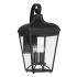 The Great Outdoors Marquee 4 Light 25" Tall Outdoor Wall Sconce with Clear Glass Shade Sand Coal