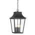 The Great Outdoors Altimeter 4 Light 11" Wide Outdoor Pendant with Clear Glass Shade Sand Coal