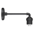 The Great Outdoors Reflective Lighting 8" Tall Outdoor Wall Sconce with 15" Extension Black