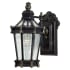The Great Outdoors Stratford Hall 1 Light 15" Tall Outdoor Wall Sconce with Clear Beveled Glass Heritage with Gold Highlights