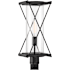 The Great Outdoors Rockhill 22" Tall Post Light Dark Matte Black