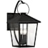 The Great Outdoors Parkside 4 Light 22" Tall Outdoor Wall Sconce Sand Coal Black