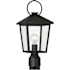 The Great Outdoors Parkside 17" Tall Post Light Sand Coal Black