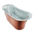 Thompson Traders Britannia 68" Copper Soaking Tub for Freestanding Installation with Center Drain - Less Drain Assembly Polished Copper